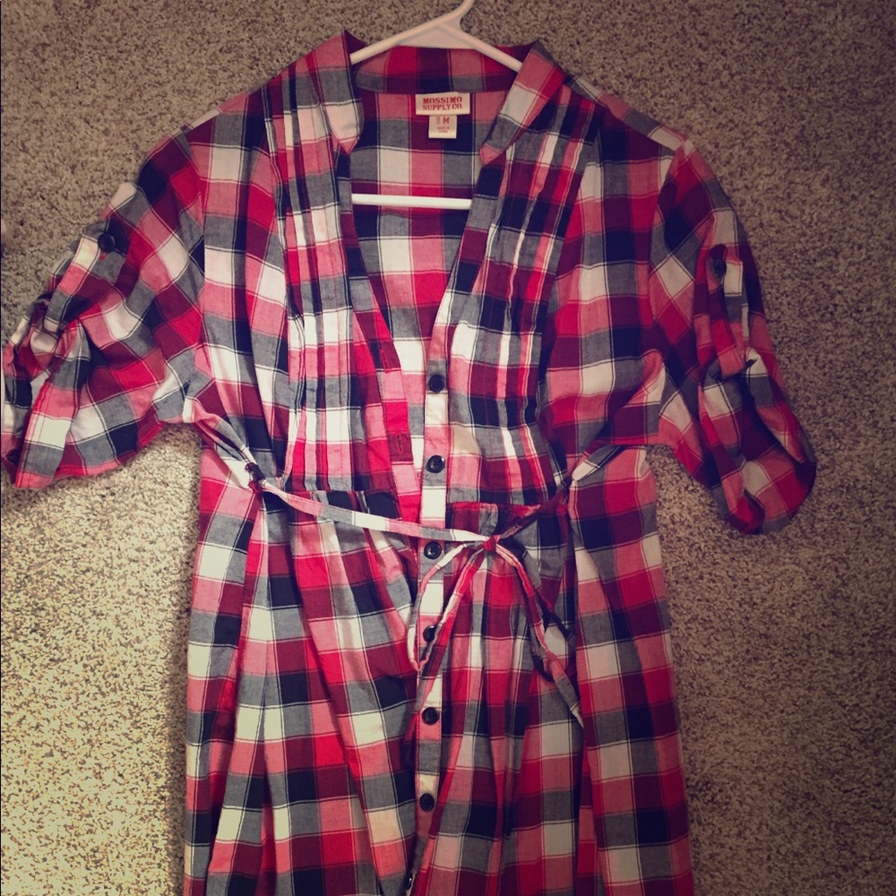 Plaid fall dress